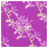 Lila Orchidee Aquarell Blume Florenz Stoff (Nahaufnahme)