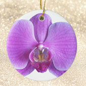 Lila Orchidee Blume Weihnachtsschmuck
