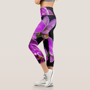 Lila Orchidee Capri Leggings