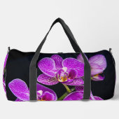Lila Orchidee Duffle Bag (Vorderseite)