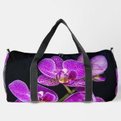 Lila Orchidee Duffle Bag (Rückseite)
