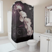 Lila Orchidee Duschvorhang (Beispiel)