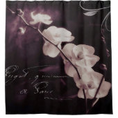 Lila Orchidee Duschvorhang (Vorderseite)