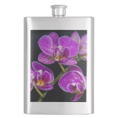 Lila Orchidee Flachmann (Vorderseite)