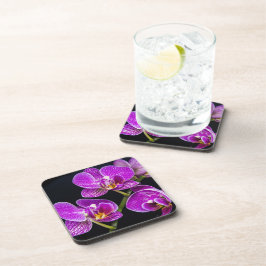 Lila Orchidee Getränkeuntersetzer