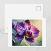 Lila Orchidee in Bloom #2, Postkarte (Vorne/Hinten)