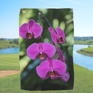 Lila Orchidee Laden Sie Ihr eigenes Foto hoch Benu Golfhandtuch