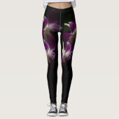Lila Orchidee Leggings (Vorderseite)