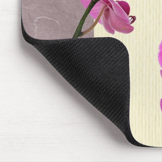 Lila Orchidee Mousepad (Ecke)
