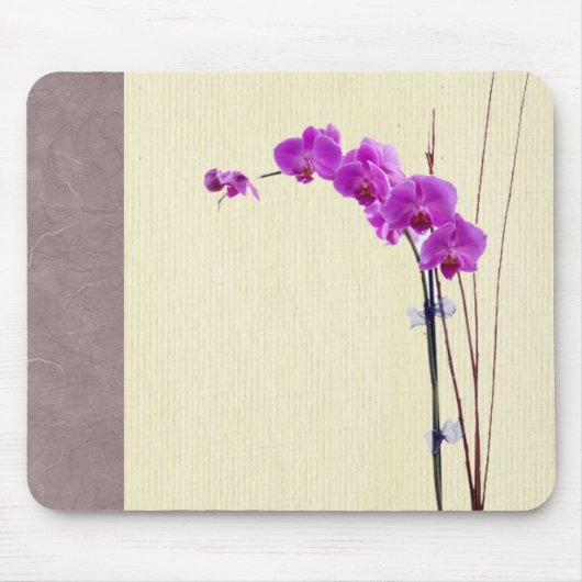 Lila Orchidee Mousepad (Vorne)