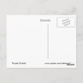 Lila Orchidee Postkarte (Rückseite)