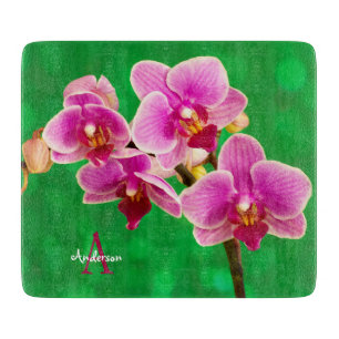 Lila Orchidee  Schneidebrett