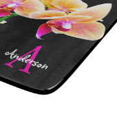 Lila Orchidee Schneidebrett (Ecke)