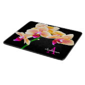 Lila Orchidee Schneidebrett (Ecke)