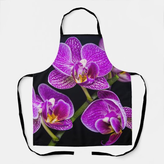 Lila Orchidee Schürze (Vorderseite)