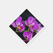Lila Orchidee Serviette (Ecke)