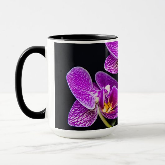 Lila Orchidee Tasse (Links)