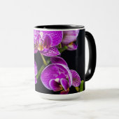 Lila Orchidee Tasse (VorderseiteRechts)
