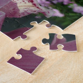 Lila Orchidee und Gartenfarben Puzzle (Seite)