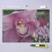 Lila Orchidee und Gartenfarben Seidenpapier (Handwerk)