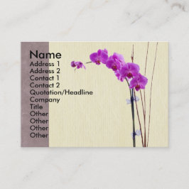 Lila Orchidee Visitenkarte