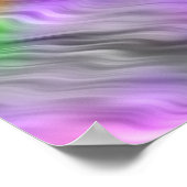 Lila Orchidee Wellige Textur Poster (Ecke)