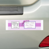 Lila Orchideen auf dem Stem Autoaufkleber (Auf Auto)