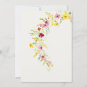 Lila Orchideen-Blume Brautparty Einladung (Rückseite)