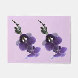 Lila Orchideen-Blume, Fußmatte