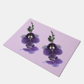 Lila Orchideen-Blume, Fußmatte (Schrägansicht)