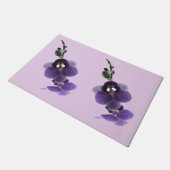 Lila Orchideen-Blume, Fußmatte (Schrägansicht)