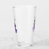 Lila Orchideen-Blume, Glascup Glas (Links)