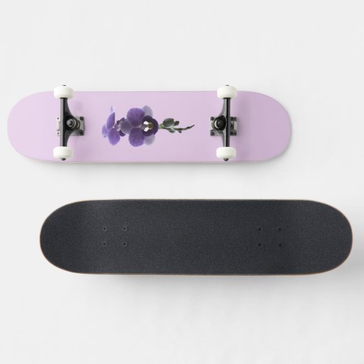 Lila Orchideen-Blume, Skateboard (Horizontal)