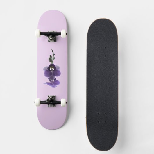 Lila Orchideen-Blume, Skateboard (Vorderseite)