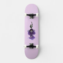 Lila Orchideen-Blume, Skateboard