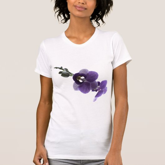 Lila Orchideen-Blume. T-Shirt (Vorderseite)