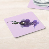 Lila Orchideen-Blume, Untersetzer (angewinkelt)