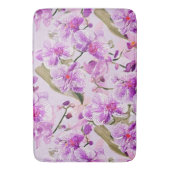 lila Orchideen-Blumenmuster Badematte (Vorderseite Vertikal)