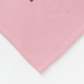 Lila Orchideen Fleecedecke (Ecke)