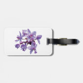 Lila Orchideen Gepäckanhänger (Rückseite horizontal)