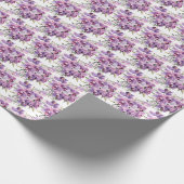 Lila Orchideen Geschenkpapier (Ecke)