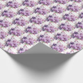 Lila Orchideen Geschenkpapier (Ecke)