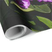 Lila Orchideen Geschenkpapier (Rolleneckpunkt)