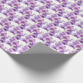 Lila Orchideen Geschenkpapier (Ecke)