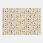 Lila Orchideen handillustrierte Geschenkpapier-Set Geschenkpapier Set (Vorderseite)