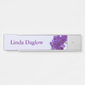 Lila Orchideen-hängende Türschild (Vorderseite )