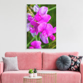 Lila Orchideen Leinwanddruck (Insitu (Wohnzimmer))