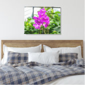 Lila Orchideen mit Leinwand (Insitu (Schlafzimmer))