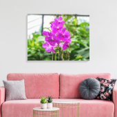 Lila Orchideen mit Leinwand (Insitu (Wohnzimmer))