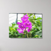 Lila Orchideen mit Leinwand (Vorderseite)